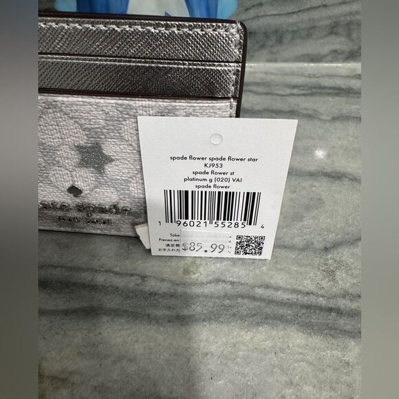 Kate Spade Flower Small Slim Card Holder with Dust Bag - Picture 5 of 9